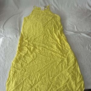 Yellow Sleeveless Maxi Dress